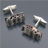 corrugated life cuff links